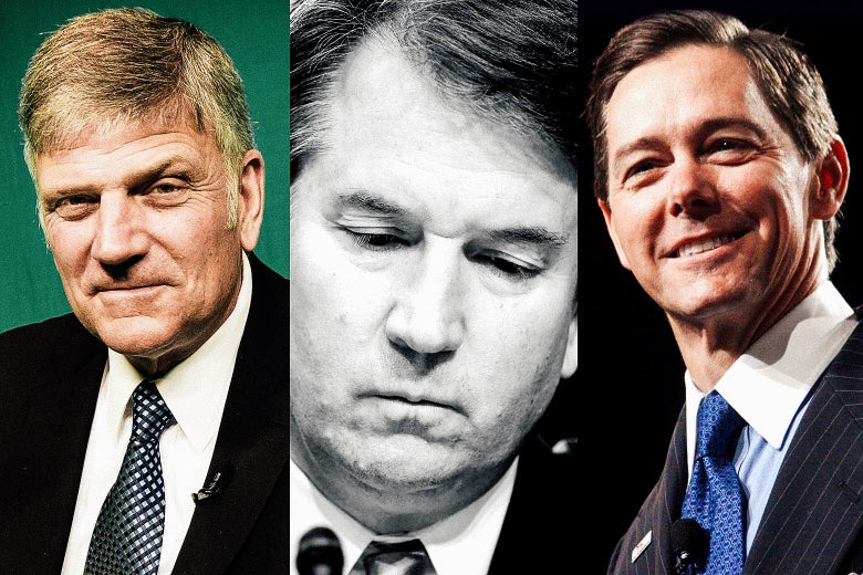 Franklin Graham, Brett Kavanaugh, and Ralph Reed.